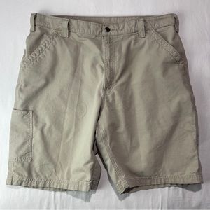 Carhartt Shorts B147 Tan Original Fit Carpenter Cargo Men’s Size 40 Worn Flaws.